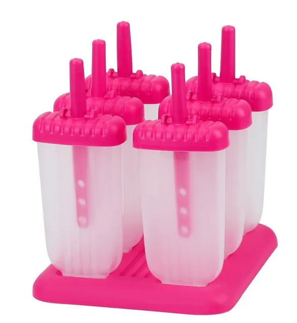 Homemade Popsicle Maker Set with Drip-Guard Handles