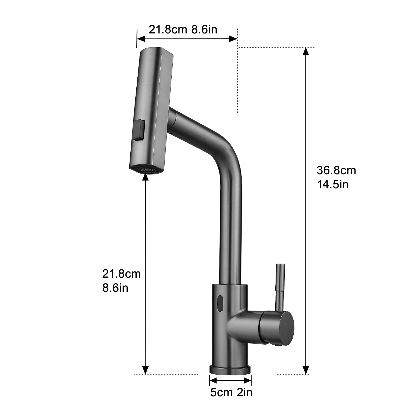 Touchless Kitchen Faucet with Motion Sensor – Stainless Steel Smart Faucet