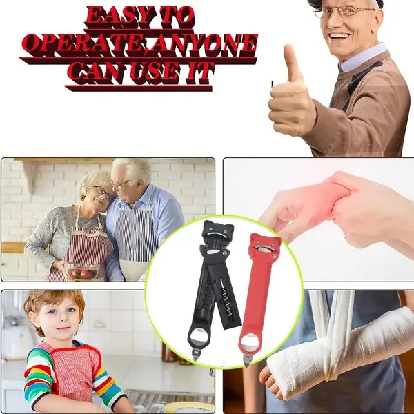 Easy Grip 4-in-1 & 5-in-1 Can Opener for Seniors
