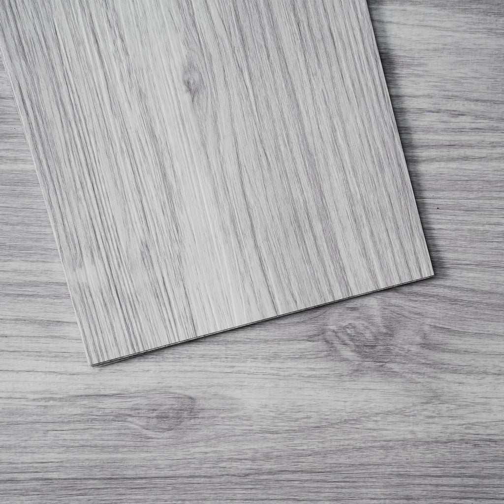 Light Gray Wood Peel & Stick Floor Tiles – 20PCS Self Adhesive Vinyl Flooring Planks