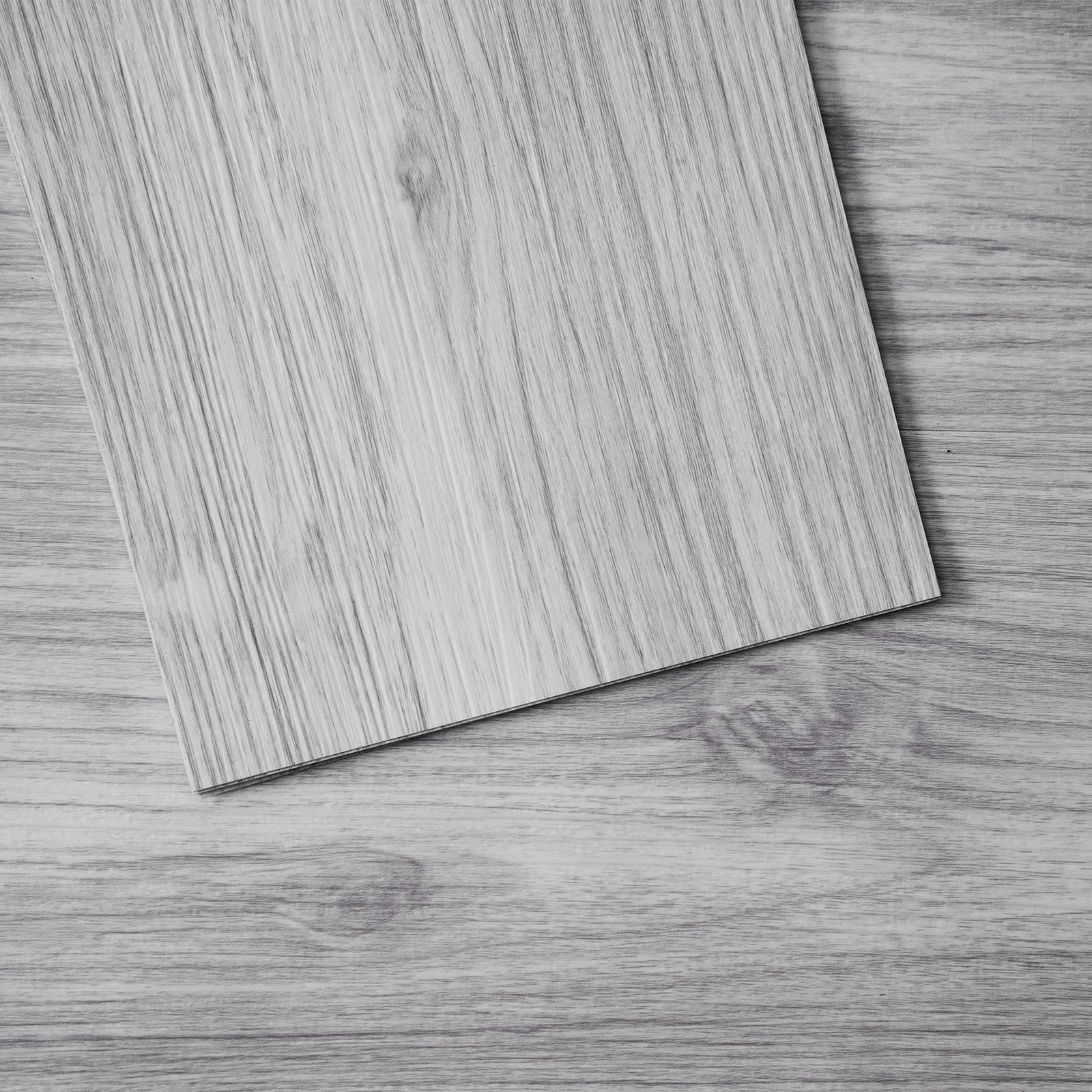 Light Gray Wood Peel & Stick Floor Tiles – 20PCS Self Adhesive Vinyl Flooring Planks