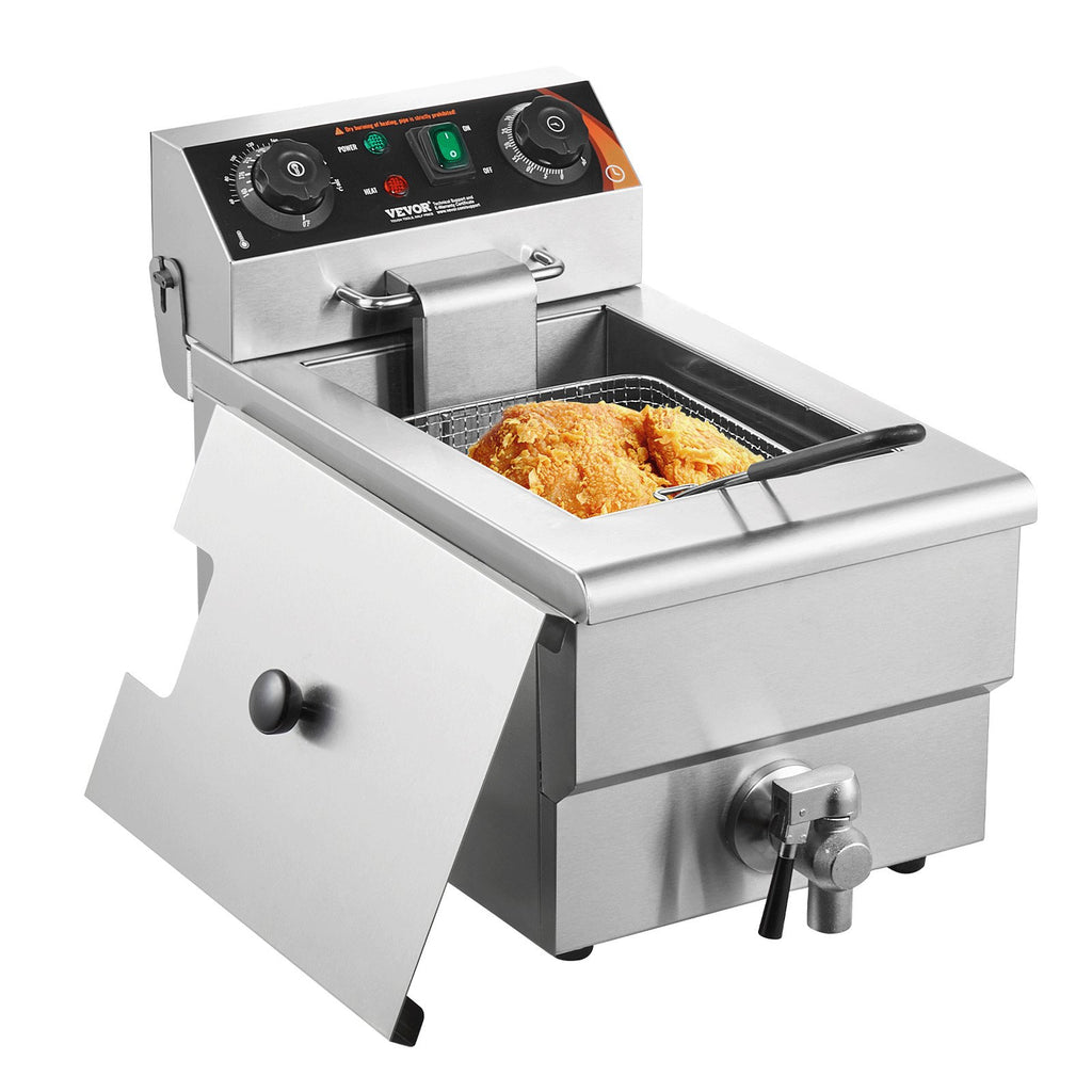 1500W Electric Deep Fryer 11L – Countertop Fryer with Timer
